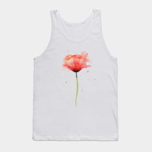 Poppy Watercolor Tank Top